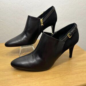 LAUREN RALPH LAUREN Leather Booties Sz 9 NWOB